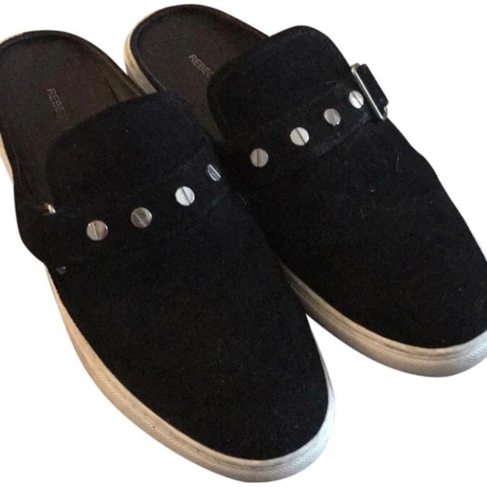 Rebecca Minkoff studded mules slides